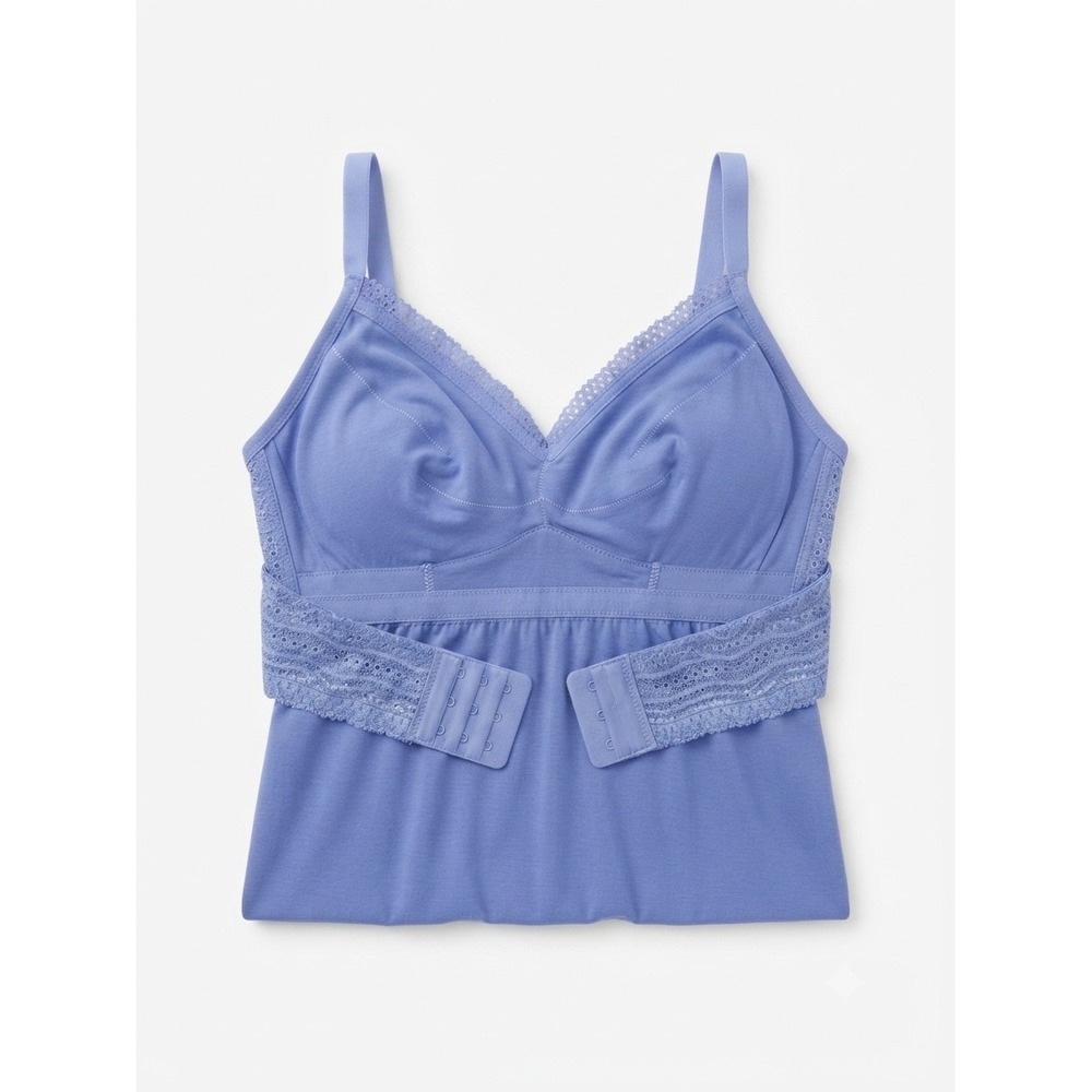 Cosabella Dolce Babydoll Chemise Women Small Blue Excellent Eyelet Lace Italy - Picture 4 of 6